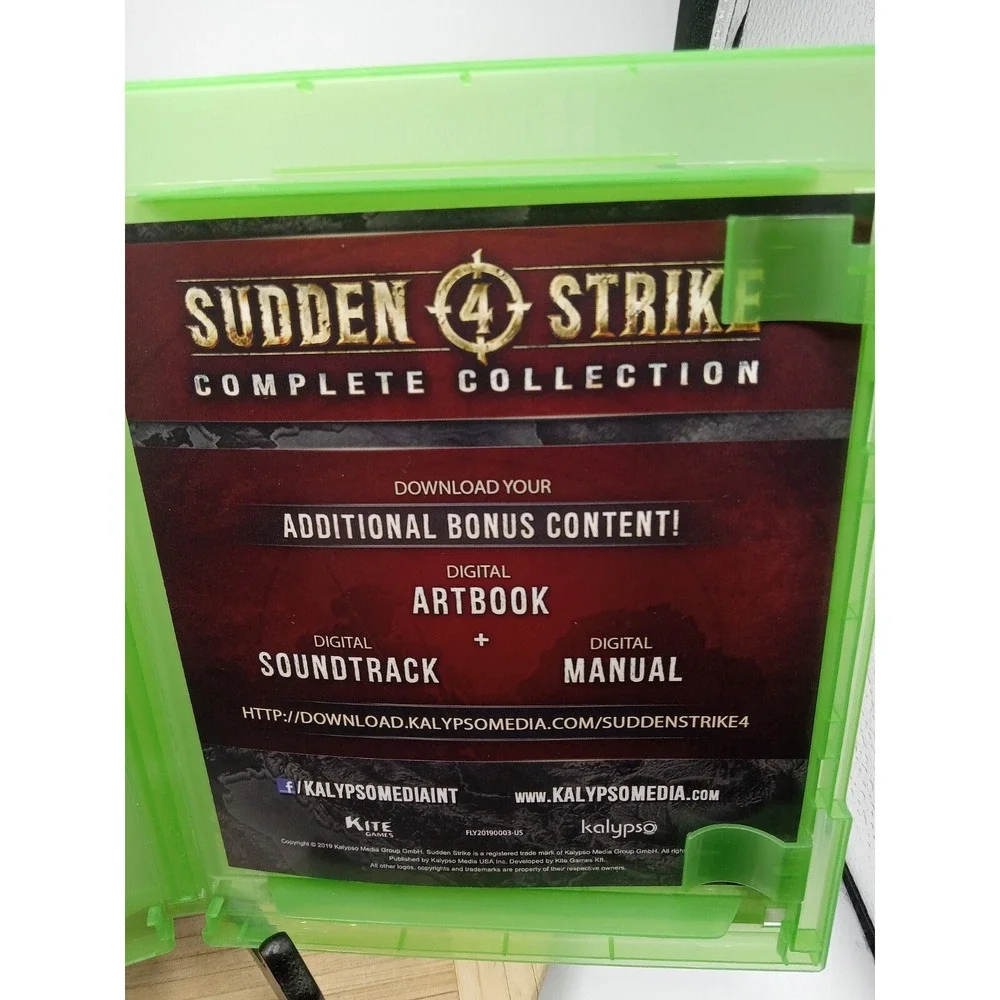 Sudden Strike 4: Complete Collection‎ (Microsoft Xbox One/Series X game) w/ case
